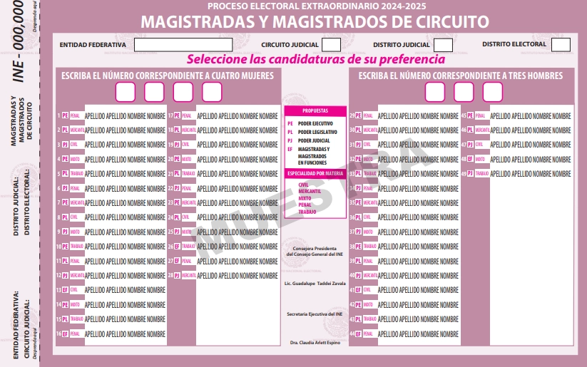 INE perfila reducir 52.2 por ciento presupuesto delineado para la elección judicial